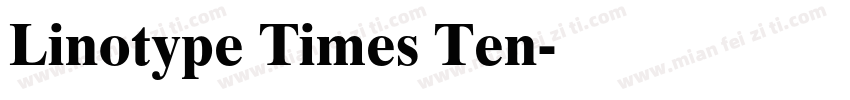 Linotype Times Ten字体转换